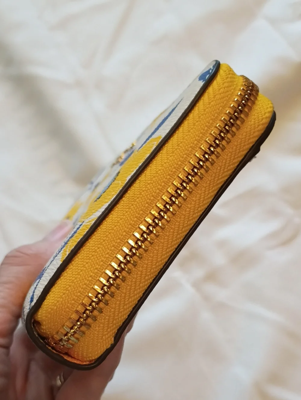 kate spade Yellow Floral Zip-Around Wallet
